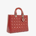 Dior Lady Dior Vintage Large Patent Calfskin Handbag