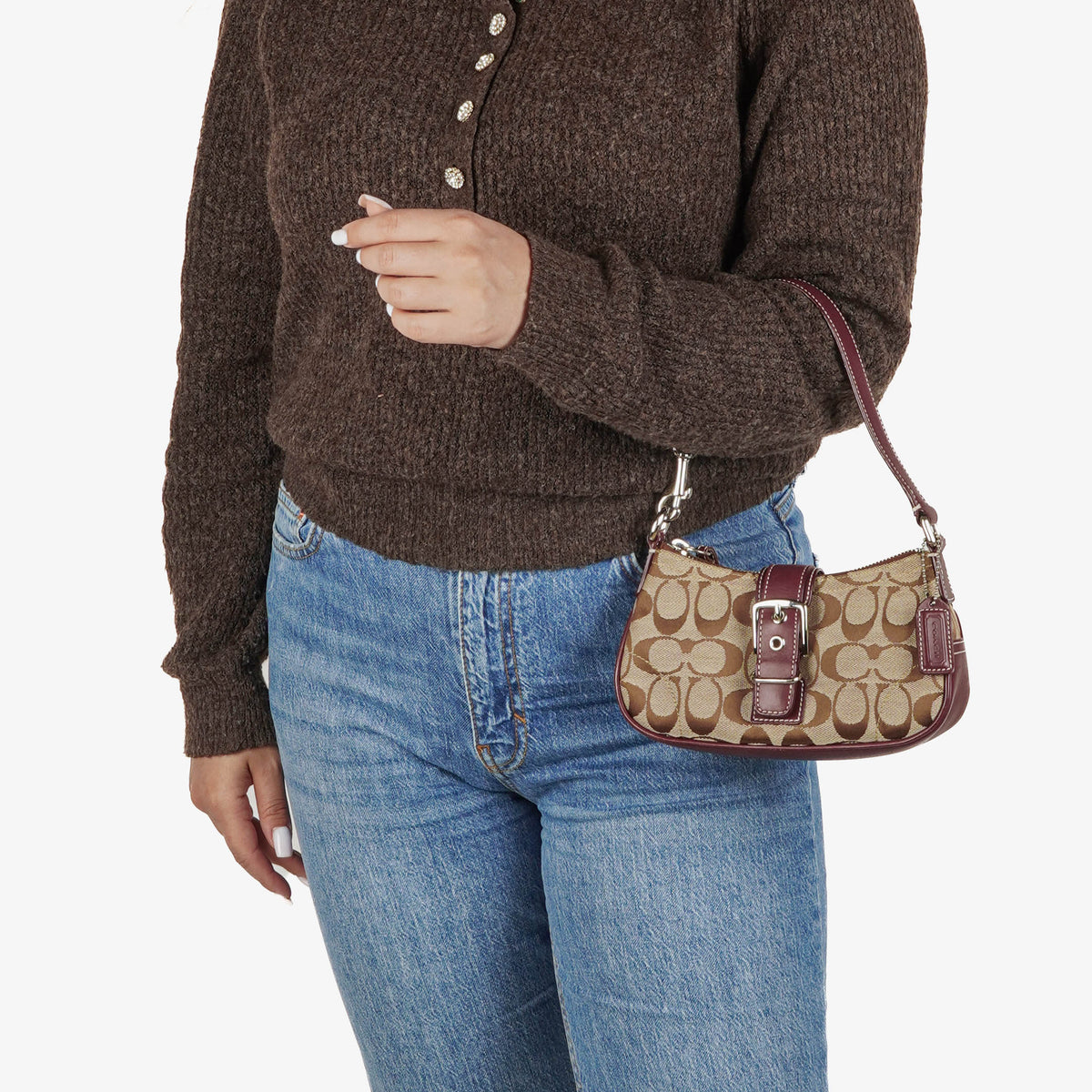 Coach Soho Signature Mini Buckle Handbag