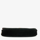 Chanel Black Velvet Half Moon Shoulder Bag
