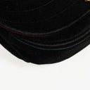 Chanel Black Velvet Half Moon Shoulder Bag