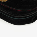 Chanel Black Velvet Half Moon Shoulder Bag
