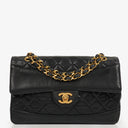 Chanel Classic Single Flap Bag Black Quilted Lambskin With 24K Gold-Plated Hardware