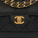 Chanel Classic Single Flap Bag Black Quilted Lambskin With 24K Gold-Plated Hardware