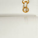 Chanel Medium Classic Vintage Double Flap Bag White Quilted Lambskin 24K Gold-Plated Hardware