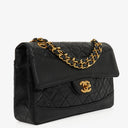 Chanel Classic Single Flap Bag Black Quilted Lambskin With 24K Gold-Plated Hardware