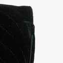 Chanel Black Velvet Half Moon Shoulder Bag