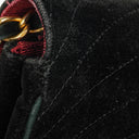 Chanel Black Velvet Half Moon Shoulder Bag