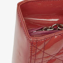Dior Lady Dior Vintage Large Patent Calfskin Handbag