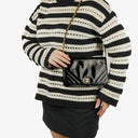 Chanel Patent Chevron Quilted Single Flap Bag