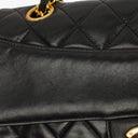 Chanel Classic Single Flap Bag Black Quilted Lambskin With 24K Gold-Plated Hardware