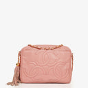 Chanel Triple CC Camera Tassel Lambskin Shoulder Bag