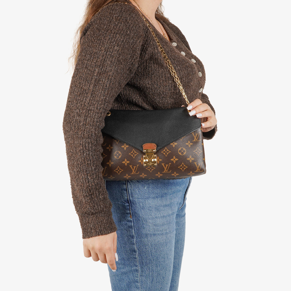 Louis Vuitton Pallas Monogram Canvas Chain Bag