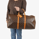 Louis Vuitton Keepall 55 Monogram Canvas Travel Bag