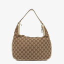 Gucci Charmy Beige GG Canvas Hobo Bag