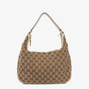 Gucci Charmy Beige GG Canvas Hobo Bag