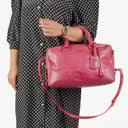 Prada Vitello Shine Peonia Leather Bag
