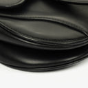 Christian Dior Small Black Calfskin Saddle Bag