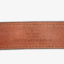 Gucci Interlocking G Belt 75-30 Burgundy Leather