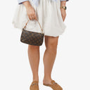 Louis Vuitton Pochette Accessoires Monogram Canvas Clutch Handbag