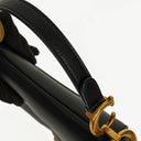 Christian Dior Small Black Calfskin Saddle Bag