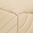 Chanel CC Kedjebucket Liten Beige Hjortskinn Chevron-väska