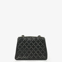 Chanel Single Flap Bag Black Quilted Leather With 24K Gold-Plated Hardware