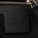 Gucci Guccissima Black Leather Hobo Bag