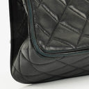 Chanel Single Flap Bag Black Quilted Leather With 24K Gold-Plated Hardware