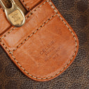 Celine Vintage Macadam Triomphe Brown Travel Bag