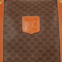 Celine Vintage Macadam Triomphe Brown Travel Bag