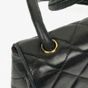 Chanel Single Flap Bag Black Quilted Leather With 24K Gold-Plated Hardware