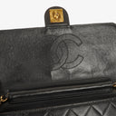 Chanel Small Classic Single Flap Bag Black Quilted Lambskin With 24K Gold-Plated Hardware