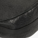 Gucci Guccissima Black Leather Hobo Bag