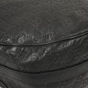 Gucci Guccissima Black Leather Hobo Bag