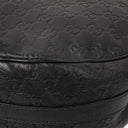 Gucci Guccissima Black Leather Hobo Bag