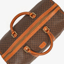 Celine Vintage Macadam Triomphe Brown Travel Bag