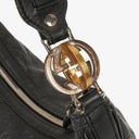 Gucci Guccissima Black Leather Hobo Bag