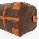 Celine Vintage Macadam Triomphe Brown Travel Bag