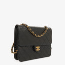 Chanel Small Classic Single Flap Bag Black Quilted Lambskin With 24K Gold-Plated Hardware