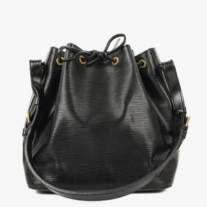 Louis Vuitton Petit Noe Black EPI Leather Shoulder Bag