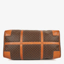 Celine Vintage Macadam Triomphe Brown Travel Bag