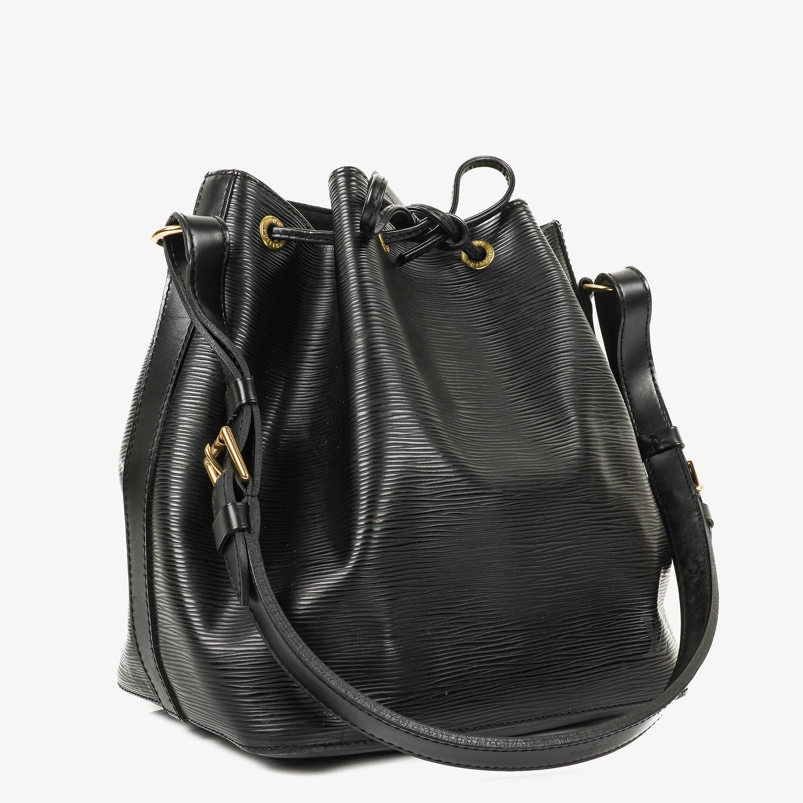 Louis Vuitton Petit Noe Black EPI Leather Shoulder Bag