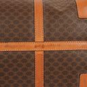 Celine Vintage Macadam Triomphe Brown Travel Bag