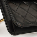 Chanel Small Classic Single Flap Bag Black Quilted Lambskin With 24K Gold-Plated Hardware