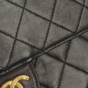Chanel Small Classic Single Flap Bag Black Quilted Lambskin With 24K Gold-Plated Hardware