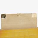 Chanel Orange Chocolate Bar East West Patent Leather Shoulder Bag