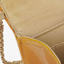 Chanel Orange Chocolate Bar East West Patent Leather Shoulder Bag