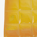 Chanel Orange Chocolate Bar East West Patent Leather Shoulder Bag