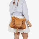 Chloe Marcie Brown Leather Satchel
