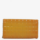 Chanel Orange Chocolate Bar East West Patent Leather Shoulder Bag